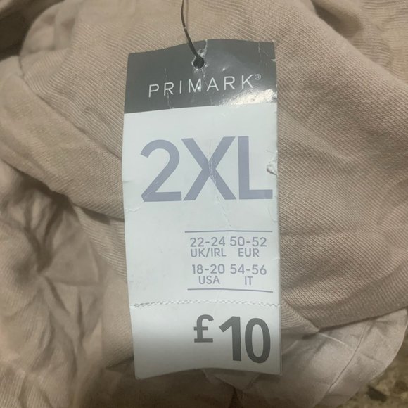 NWT PRIMARK LONG SLEEVE ROUND NECK PLEATED BACK SWEATSHIRT NUDE 2XL (18-20) - Picture 6 of 9